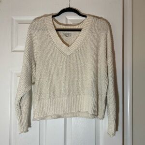 American Eagle cream sweater, size M